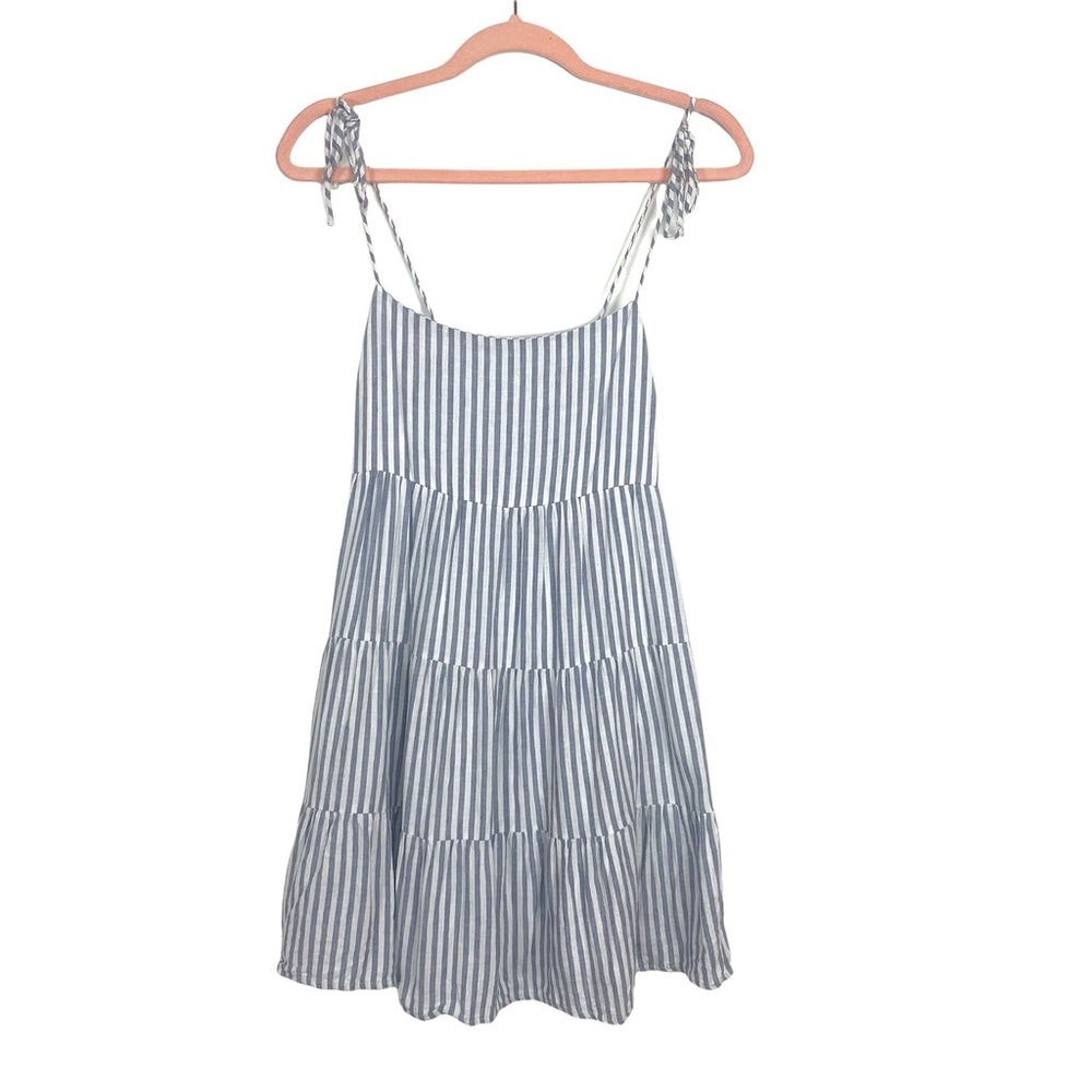 Abercrombie & Fitch Blue and White Striped Mini Dress